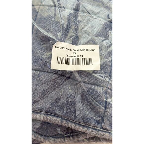 Chic Soul Harvest Haven Vest Blue Womens Size 1XL New Zip Up Chicsoul - Picture 9 of 9